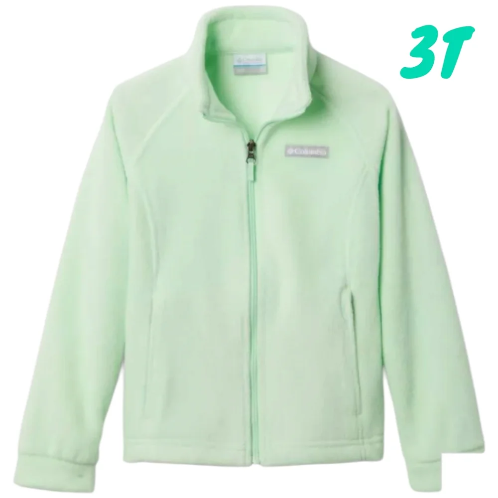 Columbia 3T Benton Springs Fleece Jacket Mint Green Zip Up Jacket Layer Hiking